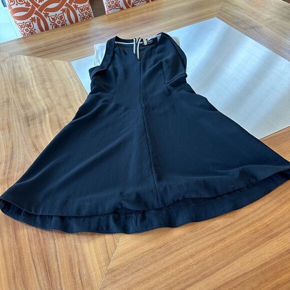 The Kooples black and white sleeveless dress with back zipper. Size large - Picture 12 of 14